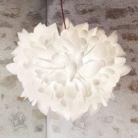 Slamp Veli Foliage hanging lamp white/red 55 cm
