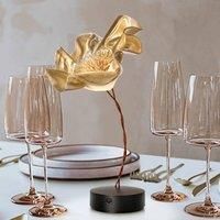 Slamp LaFleur LED table lamp, battery, velvet