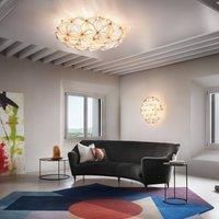 Slamp La Vie L ceiling light, width 71 cm, amber