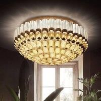 Slamp Odeon Ceiling ceiling light, gold, 102 cm