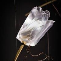 Slamp Tulip 7 LED hanging light prism/brass round