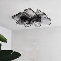 Slamp toile Ceiling LED ceiling light, black