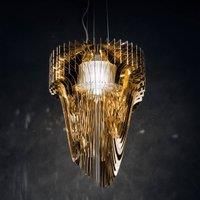 Slamp Aria M pendant light, gold, 60 cm