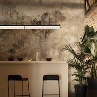 Slamp LED hanging light Modula Double, crystal, black