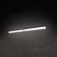 Slamp LED hanging light Modula Double, pleated, black
