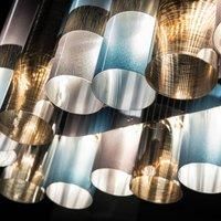 Slamp LED hanging light La Lollo, pewter-coloured, 100 cm