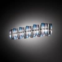 Slamp LED hanging light La Lollo blue-violet, 140 cm