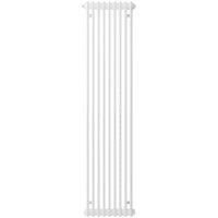 Henrad 2 Column Vertical Designer Radiator - White 2000 x 440 mm