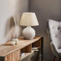 Euluna Sfera table lamp, height 53 cm, cement/grey