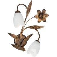 ONLI Sonia wall light 2-bulb, bronze