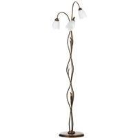 ONLI Sonia floor lamp, Florentine style, 3-bulb bronze