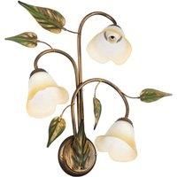 ONLI Miranda wall light, 3-bulb, bronze