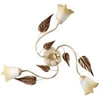 ONLI Vanda ceiling light 3-bulb, ivory