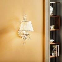 Karen wall light, fabric lampshade, one-bulb