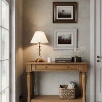 Euluna Teresa table lamp, crystals and fabric lampshade