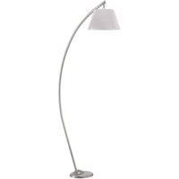Onli Susi Arc Floor Lamp, Grey Fabric Shade