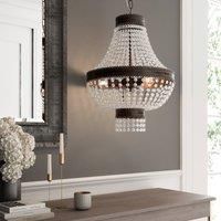 Impero hanging light with crystal elements