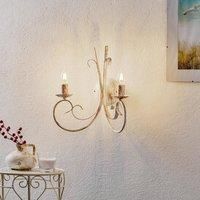 ONLI Applique 2 Lights in Antique White Metal