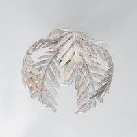 ONLI Felce ceiling light as a fern, ivory, 25 cm