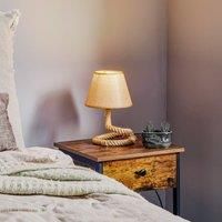 Euluna Mauli table lamp made of rope and fabric