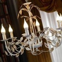 ONLI Collana chandelier metal six-bulb ivory