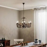 ONLI Collana chandelier metal six-bulb bronze