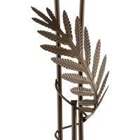 Dubai floor lamp, leaf look, two-bulb, bronze