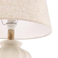 ONLI Vortice table lamp made of ceramics, white