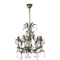 ONLI Botte chandelier made of metal 5-bulb bronze