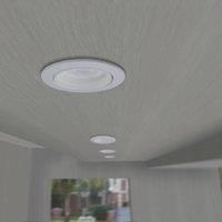Fumagalli Teresa 90 LED downlight, GU10, CCT, 3.5W, white