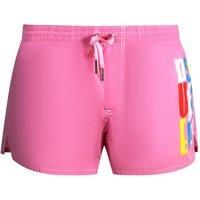 Multi-Colour Block Logo Pink Swim Shorts