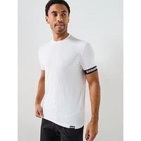 Dsquared2 Men's White Short Sleeve T-Shirt With Logo