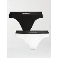Dsquared2 Dsquared 2 Pack Stretch Cotton Briefs - Black/White