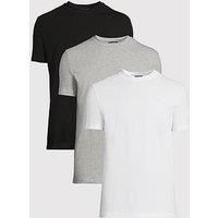 Dsquared2 Dsquared 3 Pack Back Print T-Shirts - Dark Assorted