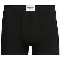 Dsquared2 Dsquared Heritage Stretch Cotton Logo Trunks - Black