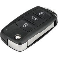 3 Button Flip Remote Key Fob Case Shell for VW Golf MK6 Polo Caddy Beetle Up Skoda Fabia Rapid Roomster Superb Seat Altea Ibiza