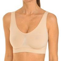 Intimidea  110919-SKIN  women's Sports bras in Beige