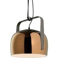 Karman Bag - pendant light, 21 cm, bronze