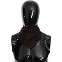 Silk Scarf Red Black Pattern Scarves