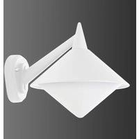 LCD White outdoor wall lamp Liara - seawater resistant