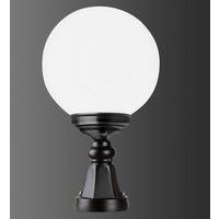 LCD 1141 pillar light, spherical lampshade black/white