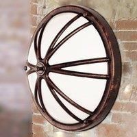 LCD Charly - a round outdoor wall light