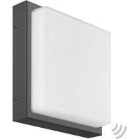 LCD Angular LED outdoor wall lamp Ernest, graphite