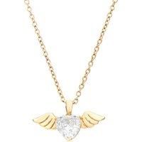 Ferragni Chiara Jewels Gold Cupid Necklace, 38cm +4cm, Metal, Cubic Zirconia