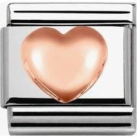 Nomination CLASSIC Rose Gold Plates Raised Heart Charm 430104/22