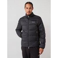 Armani Exchange Men's Woven Down Jacket, Black