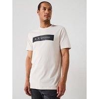 Armani Exchange Men/'s Short Sleeve Contrast Logo T-Shirt, Wind Chime, M