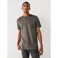 Armani Exchange 3D Ny Milan Logo T-Shirt - Green