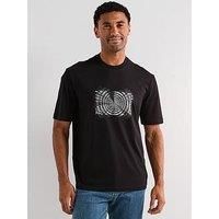 Armani Exchange Box Graphic T-Shirt - Black