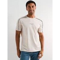 Armani Exchange Men/'s Short Sleeve Round Collar Front Logo T-Shirt, Wind Chime, XL